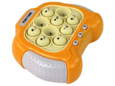 Gra Sensoryczna Konsola Pop It Na Baterie Światła Dźwięki Żółta LEAN Toys Gra Sensoryczna Konsola Pop It Na Baterie Światła Dźwięki Żółta LEAN Toys