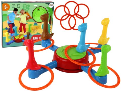 Gra Zabawka Zręcznościowa Dinozaury Ringi 360* LEAN Toys Gra Zabawka Zręcznościowa Dinozaury Ringi 360* LEAN Toys
