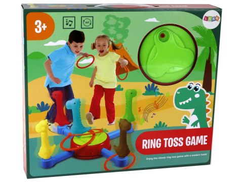 Gra Zabawka Zręcznościowa Dinozaury Ringi 360* LEAN Toys Gra Zabawka Zręcznościowa Dinozaury Ringi 360* LEAN Toys
