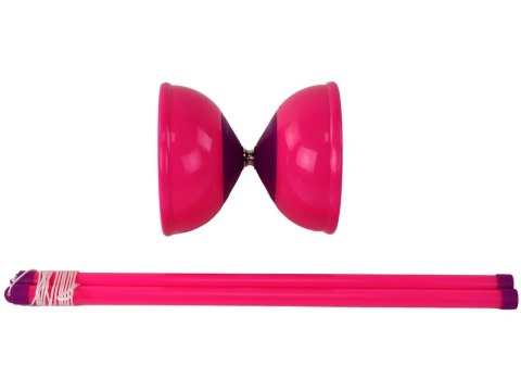 Gra Zręcznościowa Jojo Żonglowanie Diabolo Różowe 13.5x11.5 cm LEAN Toys Gra Zręcznościowa Jojo Żonglowanie Diabolo Różowe 13.5x11.5 cm LEAN Toys