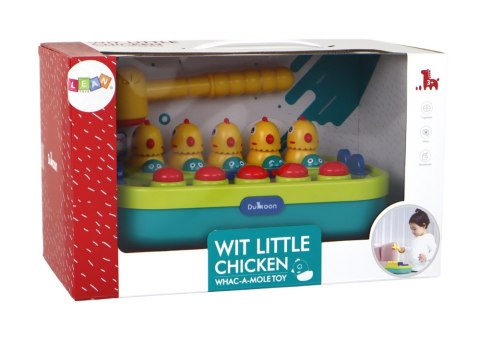 Gra Zręcznościowa Whac-a-Mole Kurczaczki Młotek Światła Dźwięki Na Baterie LEAN Toys Gra Zręcznościowa Whac-a-Mole Kurczaczki Młotek Światła Dźwięki Na Baterie LEAN Toys