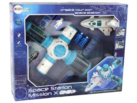Kosmos Rakieta Stacja Kosmiczna Zestaw Kosmiczny Misja Kosmiczna 17 ele. LEAN Toys Kosmos Rakieta Stacja Kosmiczna Zestaw Kosmiczny Misja Kosmiczna 17 ele. LEAN Toys
