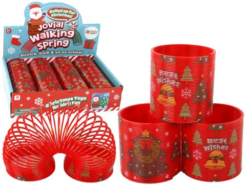 Kultowa Sprężyna Czerwona Motyw Świąteczny Relaksacyjna 6CM LEAN TOYS Kultowa Sprężyna Czerwona Motyw Świąteczny Relaksacyjna 6CM LEAN TOYS