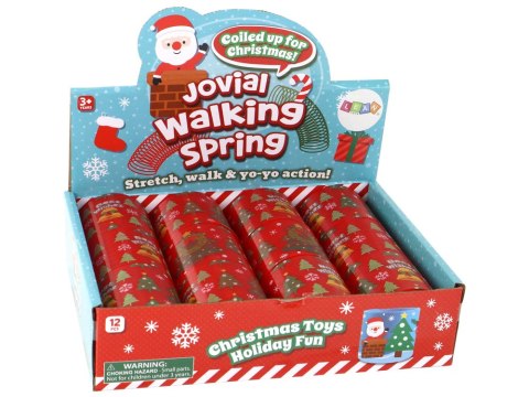 Kultowa Sprężyna Czerwona Motyw Świąteczny Relaksacyjna 6CM LEAN TOYS Kultowa Sprężyna Czerwona Motyw Świąteczny Relaksacyjna 6CM LEAN TOYS