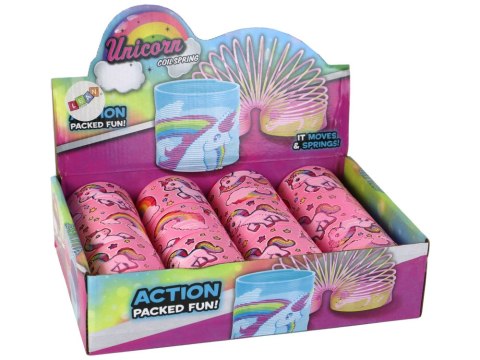 Kultowa Sprężyna Jasno Różowa Jednorożec Relaksacyjna 6CM LEAN TOYS Kultowa Sprężyna Jasno Różowa Jednorożec Relaksacyjna 6CM LEAN TOYS
