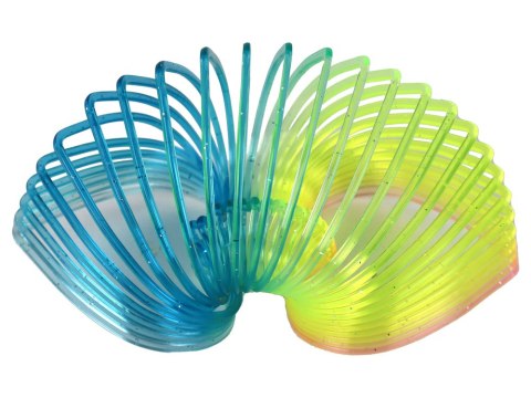 Kultowa Tęczowa Sprężyna Serce Brokatowe Uspokajająca Gadżet 6CM LEAN TOYS Kultowa Tęczowa Sprężyna Serce Brokatowe Uspokajająca Gadżet 6CM LEAN TOYS