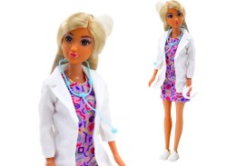 Lalka Anlily 4w1 Lekarz Fryzjer Kucharka Zwierzęta Ubrania Akcesoria LEAN Toys