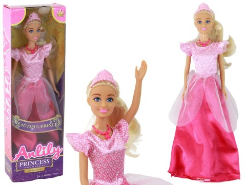 Lalka Dla Dzieci Anlily Księżniczka Długie Blond Włosy Tiara Różowa Suknia LEAN Toys Lalka Dla Dzieci Anlily Księżniczka Długie Blond Włosy Tiara Różowa Suknia LEAN Toys