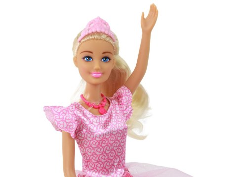 Lalka Dla Dzieci Anlily Księżniczka Długie Blond Włosy Tiara Różowa Suknia LEAN Toys Lalka Dla Dzieci Anlily Księżniczka Długie Blond Włosy Tiara Różowa Suknia LEAN Toys