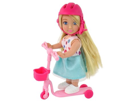 Lalki Dla Dzieci Anlily Mama i Córka Blond Włosy Hulajnoga 8 El. LEAN Toys Lalki Dla Dzieci Anlily Mama i Córka Blond Włosy Hulajnoga 8 El. LEAN Toys