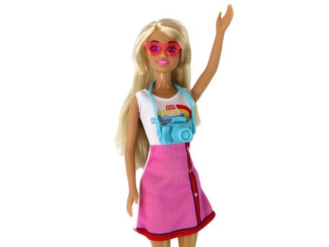 Lalki Dla Dzieci Anlily Mama i Córka Blond Włosy Hulajnoga 8 El. LEAN Toys Lalki Dla Dzieci Anlily Mama i Córka Blond Włosy Hulajnoga 8 El. LEAN Toys