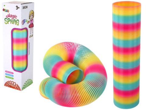 Magiczna Kultowa Sprężyna Kolorowa 30 Cm Zabawka LEAN Toys Magiczna Kultowa Sprężyna Kolorowa 30 Cm Zabawka LEAN Toys