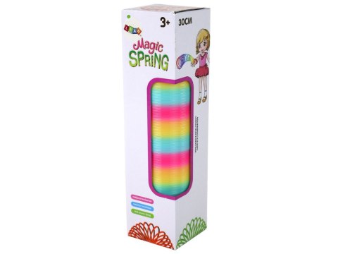 Magiczna Kultowa Sprężyna Kolorowa 30 Cm Zabawka LEAN Toys Magiczna Kultowa Sprężyna Kolorowa 30 Cm Zabawka LEAN Toys