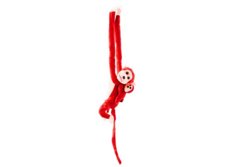 Maskotka Pluszowa Małpka z Dzieckiem Czerwona 90 cm LEAN Toys Maskotka Pluszowa Małpka z Dzieckiem Czerwona 90 cm LEAN Toys