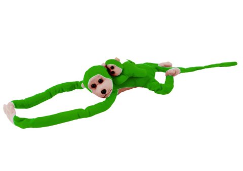 Maskotka Pluszowa Małpka z Dzieckiem Zielona 70 cm LEAN Toys Maskotka Pluszowa Małpka z Dzieckiem Zielona 70 cm LEAN Toys
