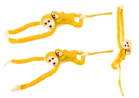 Maskotka Pluszowa Małpka z Dzieckiem Żółta 70 cm LEAN Toys Maskotka Pluszowa Małpka z Dzieckiem Żółta 70 cm LEAN Toys