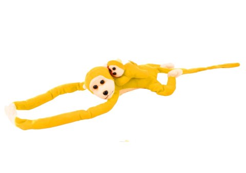 Maskotka Pluszowa Małpka z Dzieckiem Żółta 70 cm LEAN Toys Maskotka Pluszowa Małpka z Dzieckiem Żółta 70 cm LEAN Toys