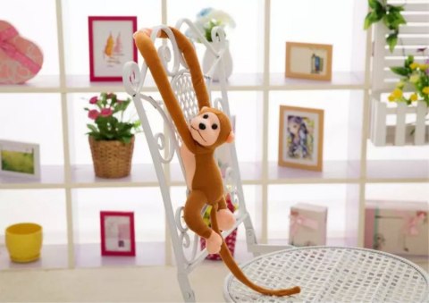 Maskotka Pluszowa Małpka z Dźwiękiem Ciemno Brązowa 80 cm LEAN Toys Maskotka Pluszowa Małpka z Dźwiękiem Ciemno Brązowa 80 cm LEAN Toys