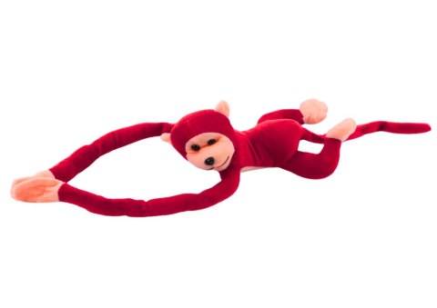 Maskotka Pluszowa Małpka z Dźwiękiem Czerwona 60 cm LEAN TOYS Maskotka Pluszowa Małpka z Dźwiękiem Czerwona 60 cm LEAN TOYS