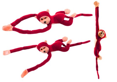 Maskotka Pluszowa Małpka z Dźwiękiem Czerwona 80 cm LEAN Toys Maskotka Pluszowa Małpka z Dźwiękiem Czerwona 80 cm LEAN Toys