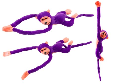 Maskotka Pluszowa Małpka z Dźwiękiem Fioletowa 60 cm LEAN TOYS Maskotka Pluszowa Małpka z Dźwiękiem Fioletowa 60 cm LEAN TOYS