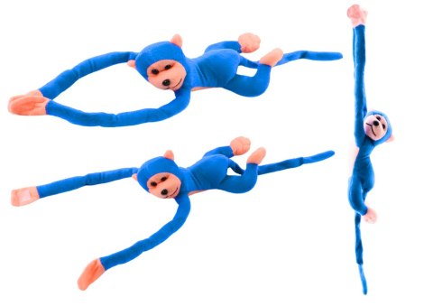 Maskotka Pluszowa Małpka z Dźwiękiem Niebieska 60 cm LEAN TOYS Maskotka Pluszowa Małpka z Dźwiękiem Niebieska 60 cm LEAN TOYS
