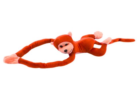 Maskotka Pluszowa Małpka z Dźwiękiem Pomarańczowa 60 cm LEAN TOYS Maskotka Pluszowa Małpka z Dźwiękiem Pomarańczowa 60 cm LEAN TOYS