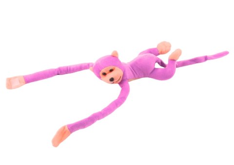 Maskotka Pluszowa Małpka z Dźwiękiem Różowa 80 cm LEAN Toys Maskotka Pluszowa Małpka z Dźwiękiem Różowa 80 cm LEAN Toys