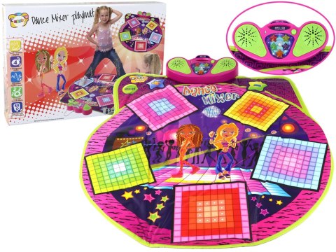 Mata Taneczna Dla Dzieci Na Baterie Światła Dźwięki Do Tańca 91cm x 93cm LEAN Toys Mata Taneczna Dla Dzieci Na Baterie Światła Dźwięki Do Tańca 91cm x 93cm LEAN Toys