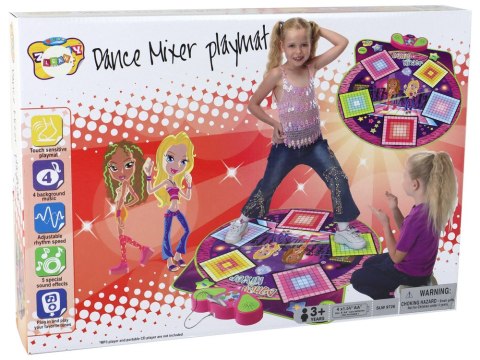 Mata Taneczna Dla Dzieci Na Baterie Światła Dźwięki Do Tańca 91cm x 93cm LEAN Toys Mata Taneczna Dla Dzieci Na Baterie Światła Dźwięki Do Tańca 91cm x 93cm LEAN Toys