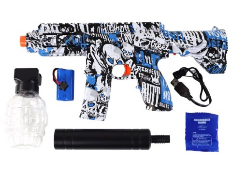 Pistolet Broń Karabin Na Wodę Niebieski Kulki Wodne LEAN Toys Pistolet Broń Karabin Na Wodę Niebieski Kulki Wodne LEAN Toys