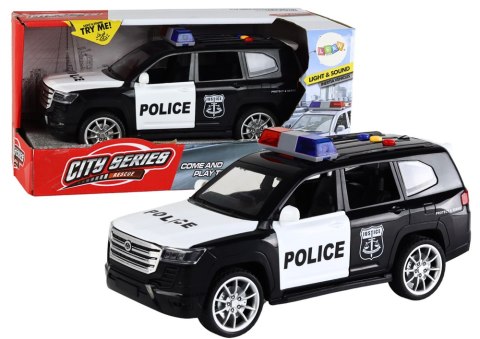 Radiowóz Policyjny Auto Policja Dźwięk Światła Otwierane Drzwi 1:14 LEAN Toys Radiowóz Policyjny Auto Policja Dźwięk Światła Otwierane Drzwi 1:14 LEAN Toys