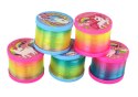 Tęczowa Sprężyna Z Efektem Świetlnym Motyw Jednorożców LEAN TOYS