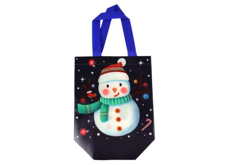 Torba Prezentowa w Ciemnym Kolorze Motyw Bałwana 23cm x 21,5cm x 11cm LEAN TOYS Torba Prezentowa w Ciemnym Kolorze Motyw Bałwana 23cm x 21,5cm x 11cm LEAN TOYS
