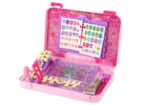 Walizka Z Akcesoriami Do Paznokci Manicure Naklejki Tipsy LEAN Toys Walizka Z Akcesoriami Do Paznokci Manicure Naklejki Tipsy LEAN Toys