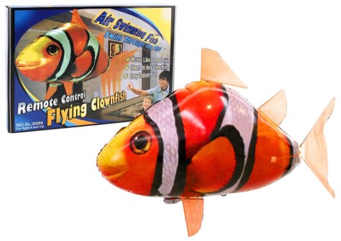 Zdalnie Sterowana Ryba R/C Błazenek Pomarańczowy Latający Balon LEAN Toys Zdalnie Sterowana Ryba R/C Błazenek Pomarańczowy Latający Balon LEAN Toys