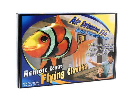 Zdalnie Sterowana Ryba R/C Błazenek Pomarańczowy Latający Balon LEAN Toys Zdalnie Sterowana Ryba R/C Błazenek Pomarańczowy Latający Balon LEAN Toys