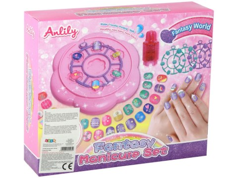 Zestaw Do Paznokci Różowy Tipsy Naklejki Diamenciki LEAN Toys Zestaw Do Paznokci Różowy Tipsy Naklejki Diamenciki LEAN Toys