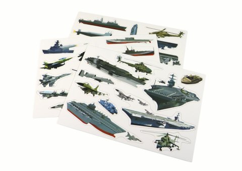 Zestaw Edukacyjnych Puzzli Magnetycznych Z Motywem Statków Militarnych LEAN Toys Zestaw Edukacyjnych Puzzli Magnetycznych Z Motywem Statków Militarnych LEAN Toys