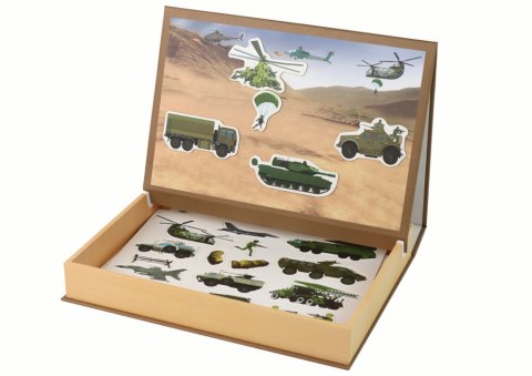 Zestaw Edukacyjnych Puzzli Magnetycznych Z Motywem Wojny Lądowej LEAN Toys Zestaw Edukacyjnych Puzzli Magnetycznych Z Motywem Wojny Lądowej LEAN Toys