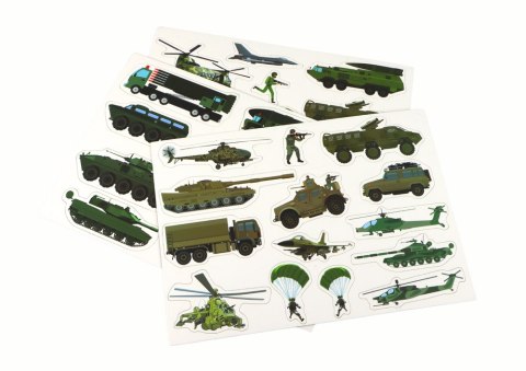 Zestaw Edukacyjnych Puzzli Magnetycznych Z Motywem Wojny Lądowej LEAN Toys Zestaw Edukacyjnych Puzzli Magnetycznych Z Motywem Wojny Lądowej LEAN Toys