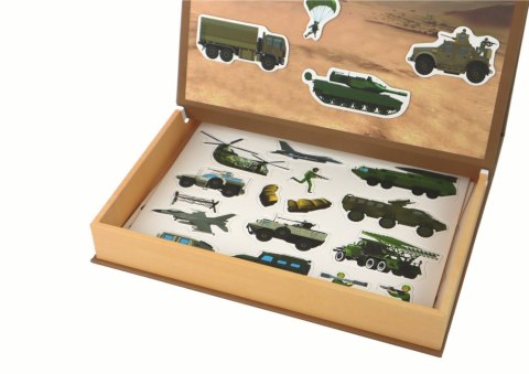 Zestaw Edukacyjnych Puzzli Magnetycznych Z Motywem Wojny Lądowej LEAN Toys Zestaw Edukacyjnych Puzzli Magnetycznych Z Motywem Wojny Lądowej LEAN Toys