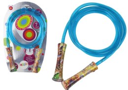 Zestaw Sportowy Niebieska Świecąca Skakanka 2,1M LEAN Toys