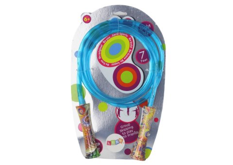 Zestaw Sportowy Niebieska Świecąca Skakanka 2,1M LEAN Toys Zestaw Sportowy Niebieska Świecąca Skakanka 2,1M LEAN Toys
