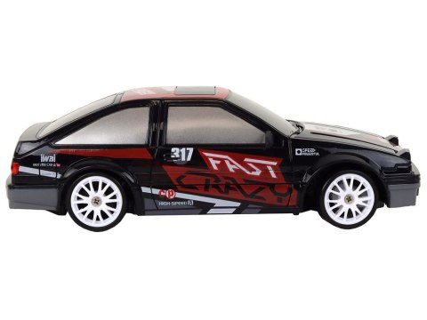 Autko Sportowe Zdalnie Sterowane R/C 1:24 Czarne Wymienne Koła LEAN Toys Autko Sportowe Zdalnie Sterowane R/C 1:24 Czarne Wymienne Koła LEAN Toys