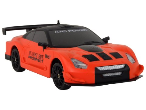 Autko Sportowe Zdalnie Sterowane R/C 1:24 Pomarańczowe Wymienne Koła LEAN Toys Autko Sportowe Zdalnie Sterowane R/C 1:24 Pomarańczowe Wymienne Koła LEAN Toys