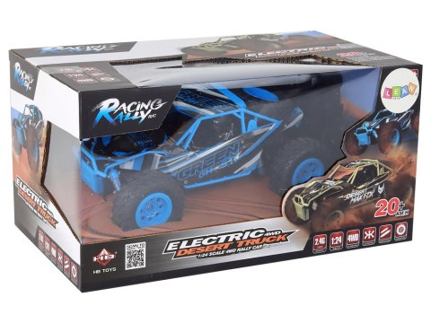 Autko Terenowe Zdalnie Sterowane R/C 1:24 Niebieskie LEAN Toys Autko Terenowe Zdalnie Sterowane R/C 1:24 Niebieskie LEAN Toys