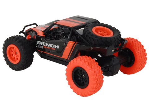 Autko Terenowe Zdalnie Sterowane R/C 1:24 Pomarańczowe LEAN Toys Autko Terenowe Zdalnie Sterowane R/C 1:24 Pomarańczowe LEAN Toys