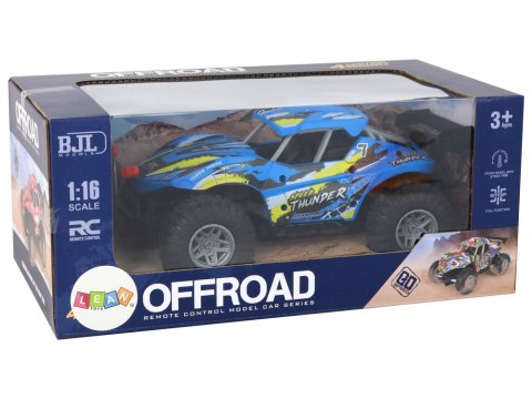 Auto 1:16 Zdalnie Sterowane Off-Road Samochód Terenowy RC Niebieski LEAN Toys Auto 1:16 Zdalnie Sterowane Off-Road Samochód Terenowy RC Niebieski LEAN Toys