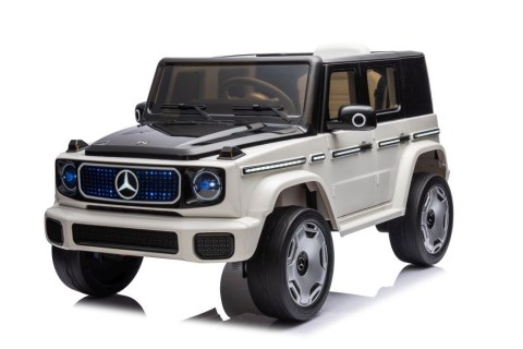 Auto Na Akumulator Mercedes EQG 4x4 Biały LEAN CARS Auto Na Akumulator Mercedes EQG 4x4 Biały LEAN CARS